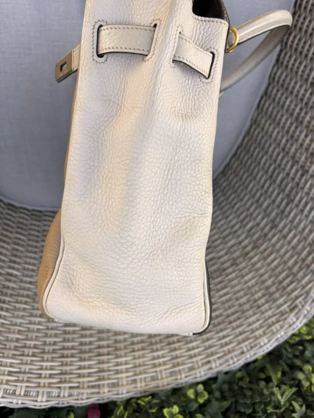 Authentic Limited Edition Hermes Tricolore Taurillon Clemence Kelly 32 Retourne - Picture 12 of 13